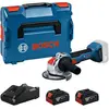 Image de Bosch Meuleuse D´angle Gwx 18v-8 (125 Mm) + 2 Bat 4.0+ Lboxx One Size