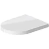 Image de Duravit Abattant WC ME by Starck, Abattant Toilette en Uréa-Duroplast, Couvercle de Toilette avec Charnières en Acier Inoxydable, Blanc en occasion ou reconditionné
