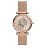 Image de Montre Carlie automatique en acier inoxydable ton or rose pour femme, ME3175