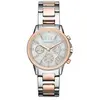 Image de Montre Armani Exchange chronographe en acier inoxydable, bicolore, pour femme, AX4331