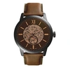 Image de Montre Townsman automatique en cuir brun 48 mm