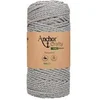 Image de Corde de Coton Recyclé Macramé Anchor Crafty Fine Metallic - 250gr - Anchor(...) - Gris
