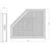 Image de Filtre À Air 173461 Febi Febi 173461 Bmw