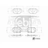 Image de Kit De Plaquettes De Frein, Frein À Disque 177073 Febi Febi 177073 Chevrolet;Opel;Vauxhall