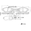 Image de Kit De Plaquettes De Frein, Frein À Disque 177451 Febi Febi 177451 Citroen;Fiat;Opel;Peugeot