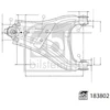 Image de Triangle, Suspension 183802 Febi Febi 183802 Dacia;Renault