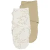 Image de Meyco Baby Branches/Uni Pucksack 2-Pack, Premier équipement pour bébé (Puck Cloth pour bébés de 0 à 3 Mois, Confort de Sommeil Doux, Respirant et Absorbant l'humidité, Aide au Sommeil), Sable en occasion ou reconditionné