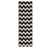Image de Tapis Géométrique à Poils Courts Manolya Noir 80 x 150 cm