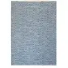 Image de Tapis Rayé Fait Main "Aperitif" Bleu 160 x 230 cm