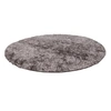 Image de Tapis Shaggy Rond Fait Main "Diamond" Champagne 160 cm