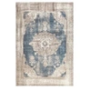 Image de Tapis Imprimé Antique "Vintage" Beige & Bleu 140 x 200 cm