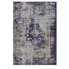 Image de Tapis Rétro à Poils Courts "Vintage" Bleu 160 x 230 cm
