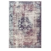 Image de Tapis Rétro à Poils Courts "Vintage" Anthracite 160 x 230 cm