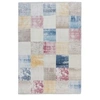 Image de Tapis Tissé Imprimé Rétro "Antigua" Multicolore 120 x 170 cm