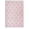 Image de Tapis Imprimé Losange Fait Main "Monroe III" Rose 81 x 150 cm
