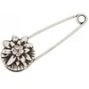 Image de Broche métal Edelweiss 75mm -(...) - Gris