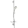 Image de Hansa Kit barre murale/kit de douche Basicjet | + barre murale, kit de montage, douchette, tuyau, curseur, porte-savon | barre 920 mm, diamètre de la tête de douche : Ø 95 mm, 3 jets, flexible de en occasion ou reconditionné
