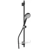 Image de HANSA BASICJET Ensemble de douche | Pommeau de douche avec tuyau et barre de douche I Douchette de douche 3 jets | Tuyau de douche 1750 mm | Avec support de pommeau de douche et porte-savon I Ensemble en occasion ou reconditionné