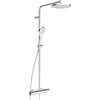 Image de HANSA VIVA Système de douche I Kit complet de douche avec thermostat, douche à effet pluie, pommeau de douche avec tuyau et bras de douche pivotant, étagère magnétique MagShelf, douche de tête et en occasion ou reconditionné