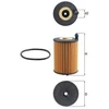 Image de Filtre À Huile Ox 1266d Mahle Mahle Ox1266d Audi