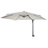 Image de Parasol de mur Casoria déporté, pour balcon ou terrasse, 3m inclinable crème