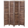 Image de Paravent HWC-C30, paroi de séparation, shabby, 170x160cm brun