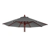 Image de Toile pour parasol de gastronomie en bois HWC-C57, Ø4m polyester 3kg anthracite