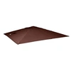 Image de Revêtement pour parasol de luxe HWC-A96 3,5x3,5m Ø4,95m polyester 4kg brun