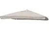 Image de Revêtement pour parasol hwc-a96 avec volant 3x3m ø4,24 m polyester 3kg crème gris