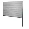 Image de Brise-vue en WPC Sarthe, poteau en aluminium extension, 185cm gris