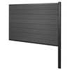 Image de Brise-vue en WPC Sarthe, poteau en aluminium extension, 185cm anthracite