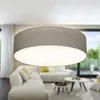 Image de B.K.Licht - Plafonnier avec abat-jour en tissu, douille E27, max. 40 watts, lustre, lustre salon, lustre chambre, luminaire plafonnier, lustre cuisine, plafonnier salon, 38x10 cm, taupe en occasion ou reconditionné