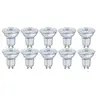 Image de LED GU10 4.3 W = 50 W blanc chaud (Ø x L) 50 mm x 52 mm 10 pc(s)