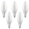 Image de LED E14 4058075090682 4 W = 40 W blanc chaud (Ø x L) 35 mm x 100 mm 5 pc(s)