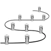Image de Lumière de jardin LED intelligente avec technologie WiFi - pack de base avec 9 points LED pour l'extérieur - couleurs RVB modifiables - compatible