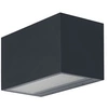 Image de SMART+ WI-FI WIDE BRICK RGB 14.5cm- applique murale LED gradable gris foncé avec boîtier en aluminium de haute qualité - rectangulaire - contrôle