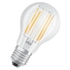 Image de LED BASE Classic A75 - ampoules LED à filament clair en verre pour culot E27 - forme ampoule - blanc chaud (2700K) - 1055 lumens - remplace les