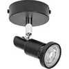 Image de LED SPOT GU10: 1 x 3 - 4W - 230lm - noir - température de couleur de 2 700K - lumière chaude - design intemporel - ampoule LED interchangeable