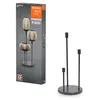 Image de LEDVANCE Lampadaire décoratif avec 3x douilles E27,trois supports(hauteur 36cm,59cm et 78cm),gris foncé,avec câble d'alimentation de 1,8m,ampoule LED OSRAM 1906 parfaitement adaptée disponible séparée en occasion ou reconditionné