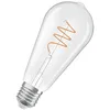 Image de Osram Vintage 1906 Edison est une blanc chaud avec un filament en spiraen forme d'ampouEdison. Il propose 3,4 W pour 470 lm,E27, verre transparent, diamètre 64 mm, 2700 K. en occasion ou reconditionné