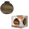 Image de LEDVANCE Decor Cardboard Ball marron en carton ondulé, léger, E27, diamètre 260 mm, abat-jour en matériau recyclé, durabgrâce à une source lumineuse remplaçable, facià installer en occasion ou reconditionné