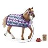 Image de Figurine 42360 - Cheval - Pur-sang anglais avec couverture