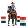Image de Cowgirl et Tonneaux de Racing - 42576 - Gamme Farm World
