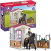 Image de Schleich Horse Club | Box pour Chevaux avec Tori & Princess 42437 | Set avec écurie, Figurine Fille articulée, Cheval, Chien, clôture et Accessoires | Jouet Cheval pour Enfants dès 5 Ans | 26 pièces en occasion ou reconditionné