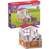 Image de Box avec jument Lusitanienne, coffret avec 12 éléments dont 1 cheval schleich inclus, coffret figurines pour enfants des 5