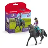 Image de Schleich Horse Club | Lisa & Storm 42541 | Figurine Fille articulée avec Cheval, Selle et Accessoires | Cadeau pour Filles et garçons | Jouet Cheval dès 5 Ans | 10 pièces | exclusivité Amazon en occasion ou reconditionné