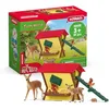 Image de Schleich 42658 Cabane des Animaux de la forêt, dès 3 Ans, Farm World - Coffret, 39 pièces en occasion ou reconditionné