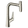 Image de Robinet de cuisine avec douchette Talis Select M51 220 sBox 2 jets aspect acier inox