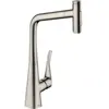 Image de Robinet de cuisine avec douchette Metris Select M71 320 sBox 2 jets aspect acier inox