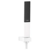 Image de Ensemble support mural et douchette 100 1jet avec flexible de douche 160 cm blanc mat Rainfinity